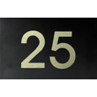 Zelfklevend huisnummerbord | Messing Look